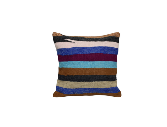 Yeni El Dokuma Dekoratif Kilim Kırlent Yastık Kılıfı 6450