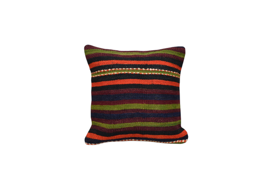Yeni El Dokuma Dekoratif Kilim Kırlent Yastık Kılıfı 6452