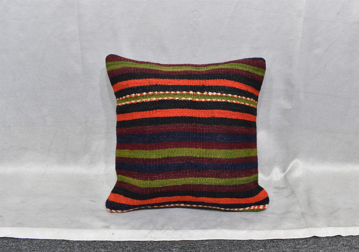 Yeni El Dokuma Dekoratif Kilim Kırlent Yastık Kılıfı 6452