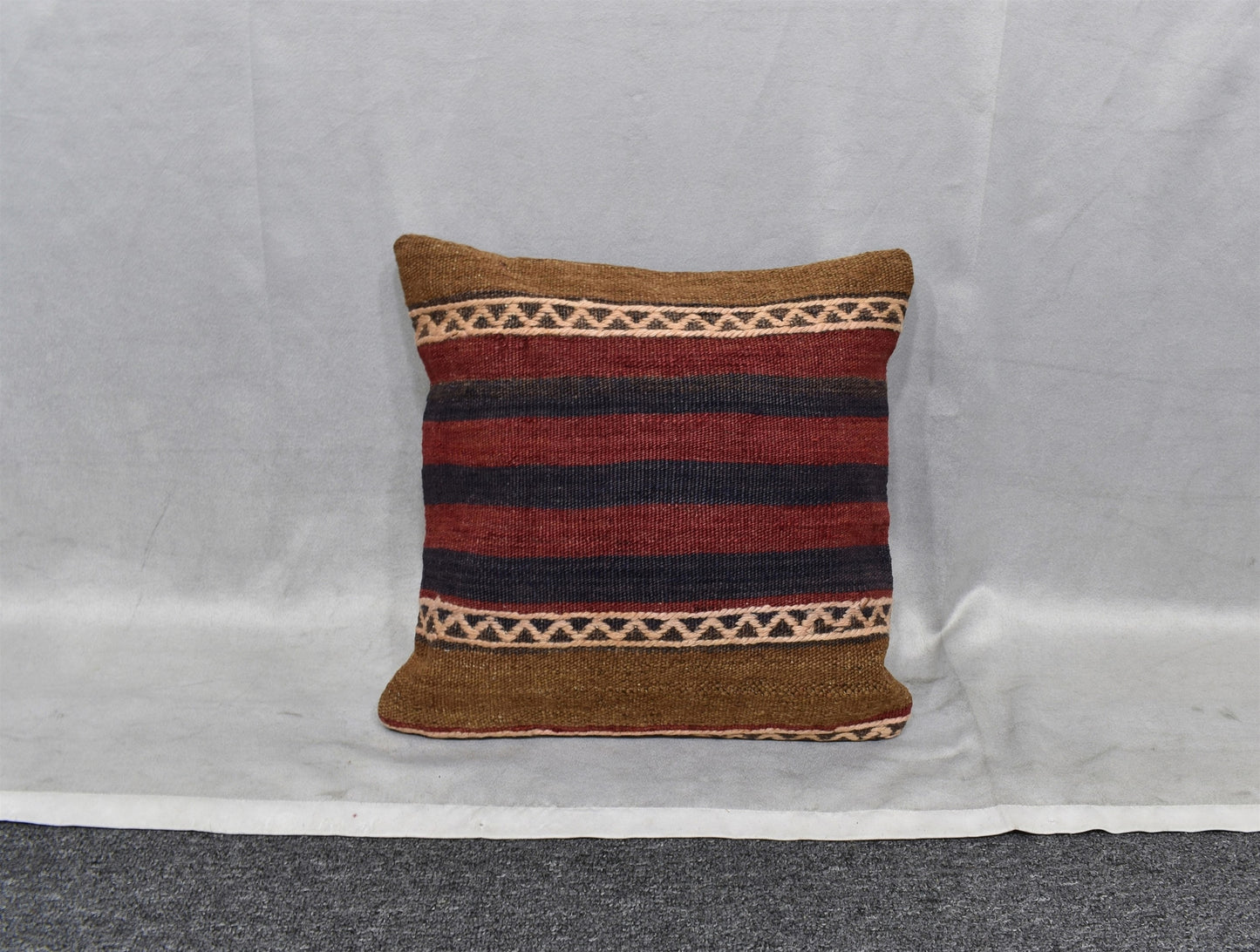 Yeni El Dokuma Dekoratif Kilim Kırlent Yastık Kılıfı 6455