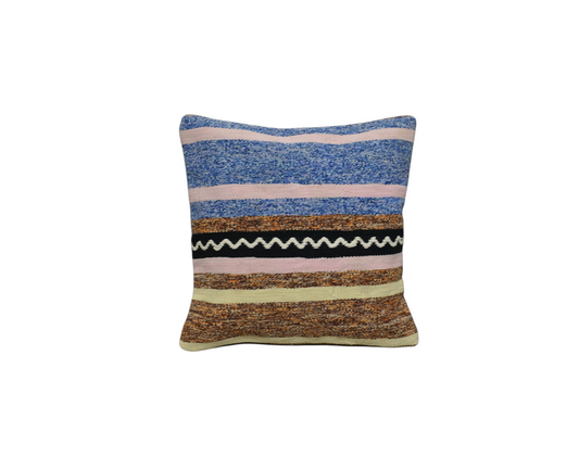 Yeni El Dokuma Dekoratif Kilim Kırlent Yastık Kılıfı 6460