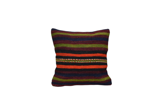 Yeni El Dokuma Dekoratif Kilim Kırlent Yastık Kılıfı 6462