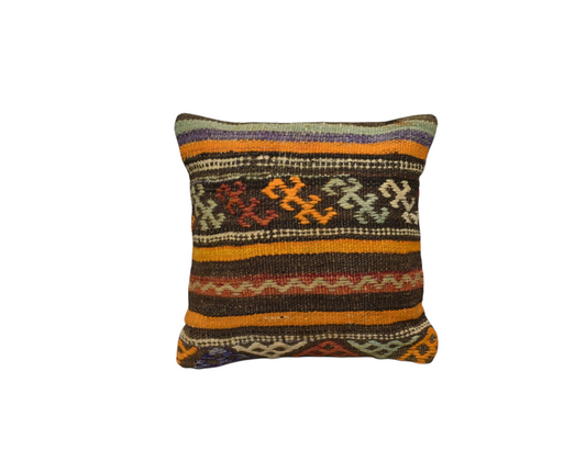 Yeni El Dokuma Dekoratif Kilim Kırlent Yastık Kılıfı 6465