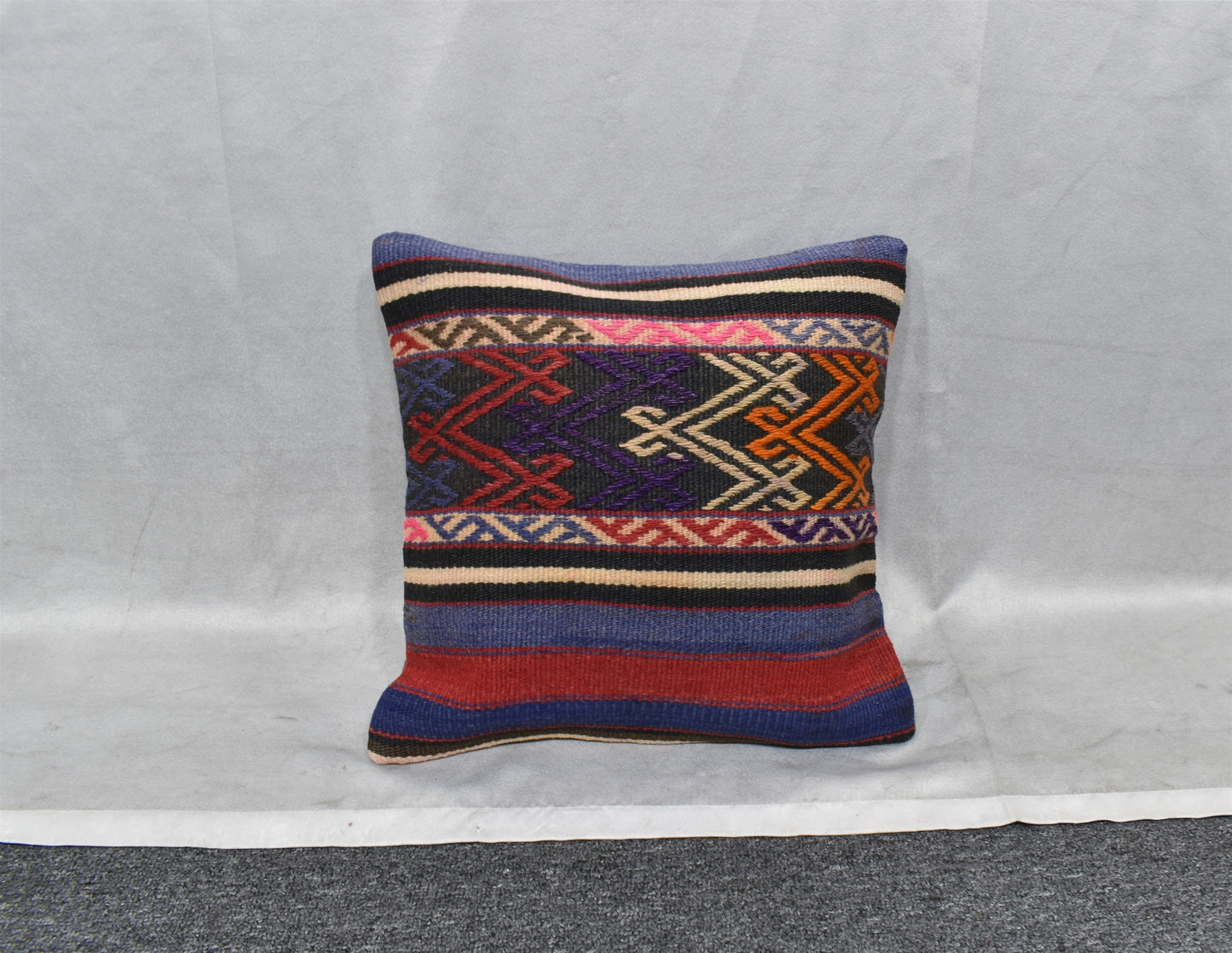 Yeni El Dokuma Dekoratif Kilim Kırlent Yastık Kılıfı 6466