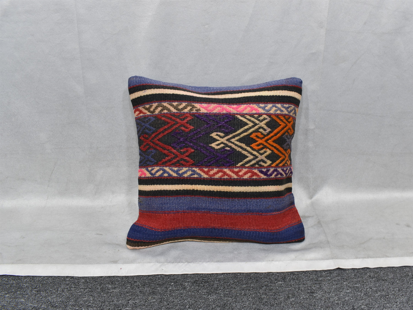 Yeni El Dokuma Dekoratif Kilim Kırlent Yastık Kılıfı 6466
