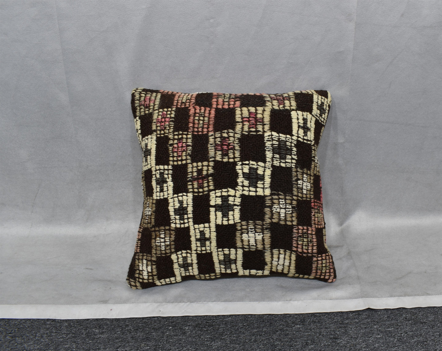 Yeni El Dokuma Dekoratif Kilim Kırlent Yastık Kılıfı 6468