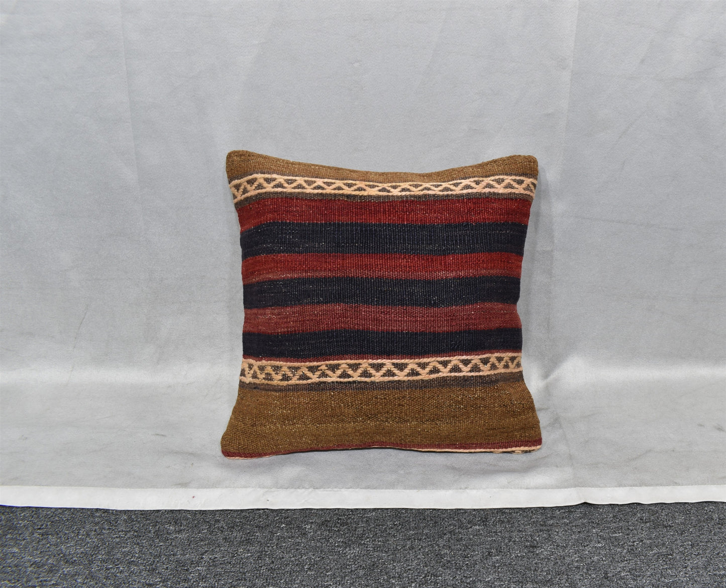 Yeni El Dokuma Dekoratif Kilim Kırlent Yastık Kılıfı 6469