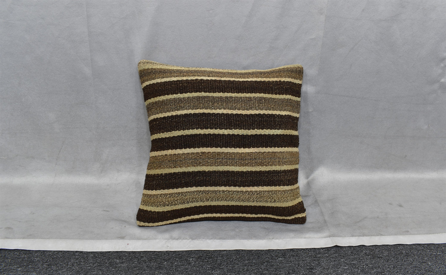Yeni El Dokuma Dekoratif Kilim Kırlent Yastık Kılıfı 6475