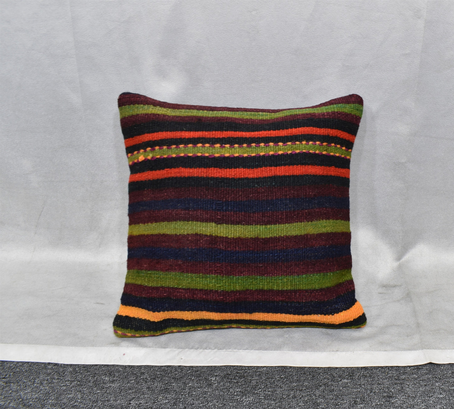 Yeni El Dokuma Dekoratif Kilim Kırlent Yastık Kılıfı 6482