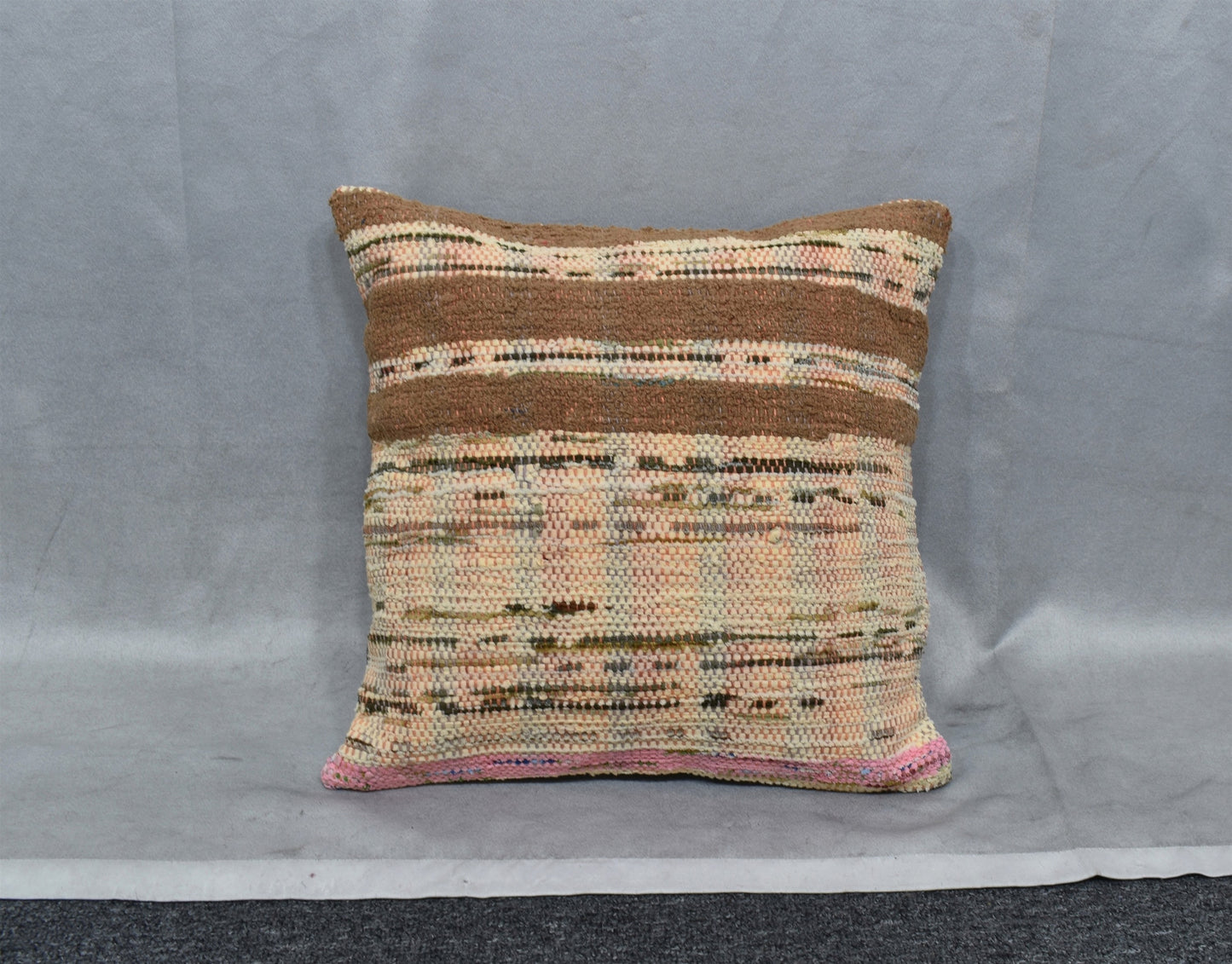 Yeni El Dokuma Dekoratif Kilim Kırlent Yastık Kılıfı 6484