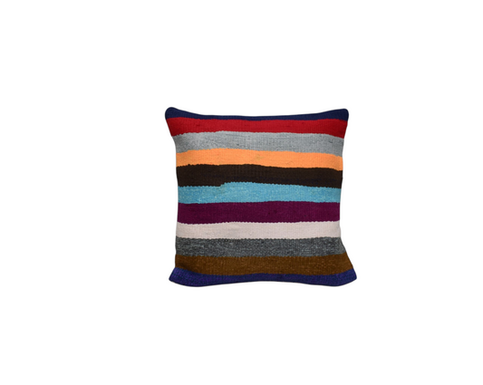 Yeni El Dokuma Dekoratif Kilim Kırlent Yastık Kılıfı 6486