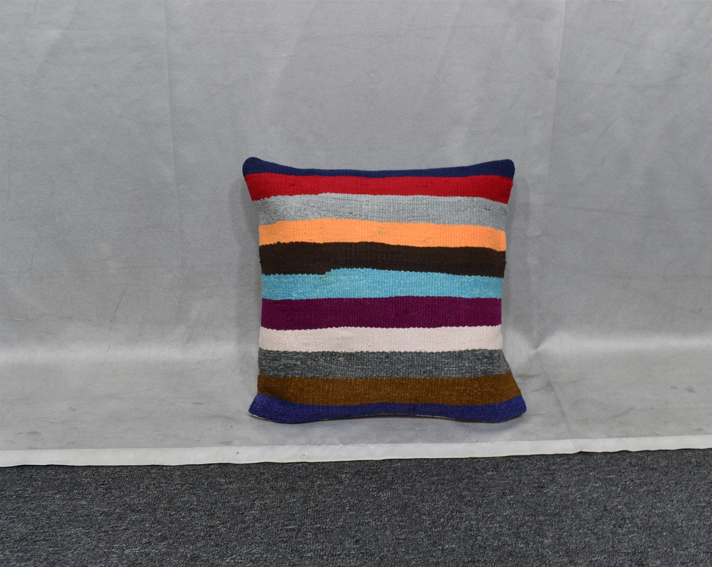 Yeni El Dokuma Dekoratif Kilim Kırlent Yastık Kılıfı 6486