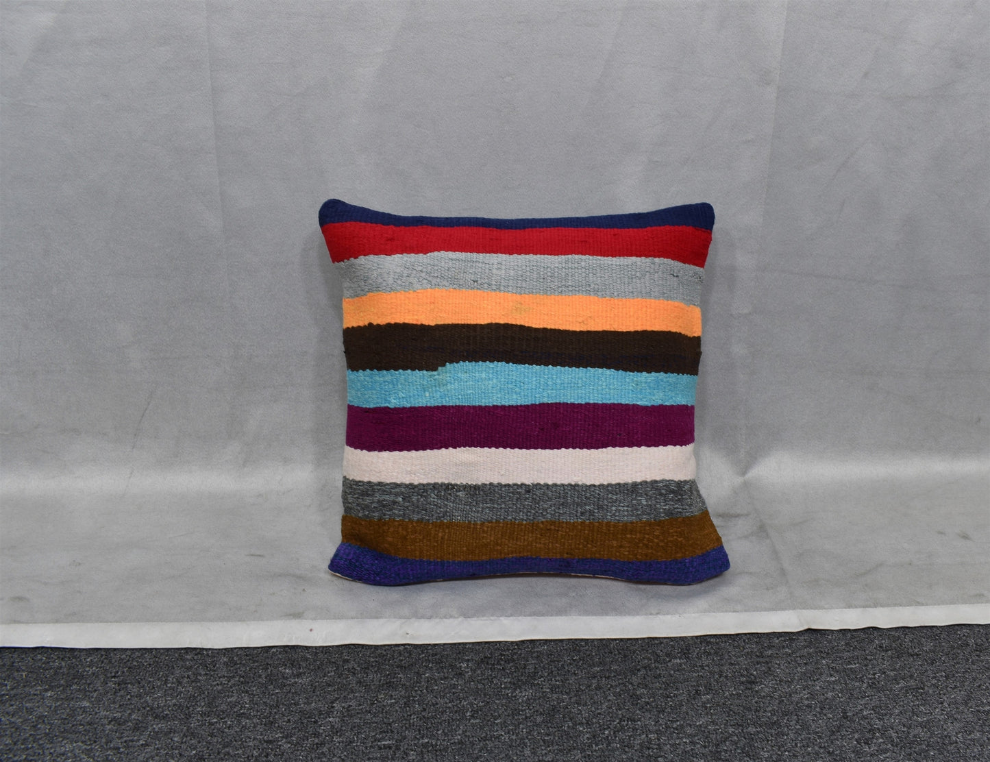 Yeni El Dokuma Dekoratif Kilim Kırlent Yastık Kılıfı 6486