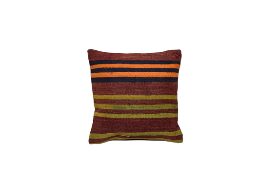 Yeni El Dokuma Dekoratif Kilim Kırlent Yastık Kılıfı 6487