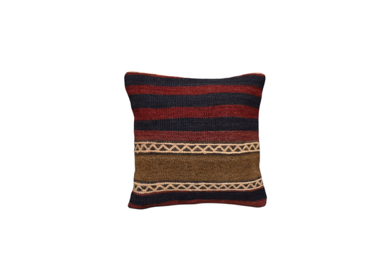 Yeni El Dokuma Dekoratif Kilim Kırlent Yastık Kılıfı 6491