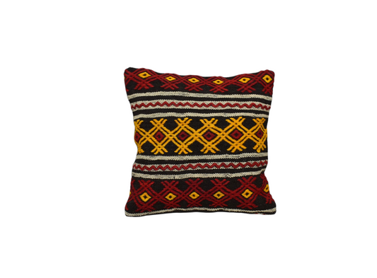 Yeni El Dokuma Dekoratif Kilim Kırlent Yastık Kılıfı 6492