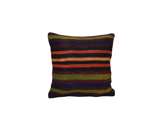 Yeni El Dokuma Dekoratif Kilim Kırlent Yastık Kılıfı 6493