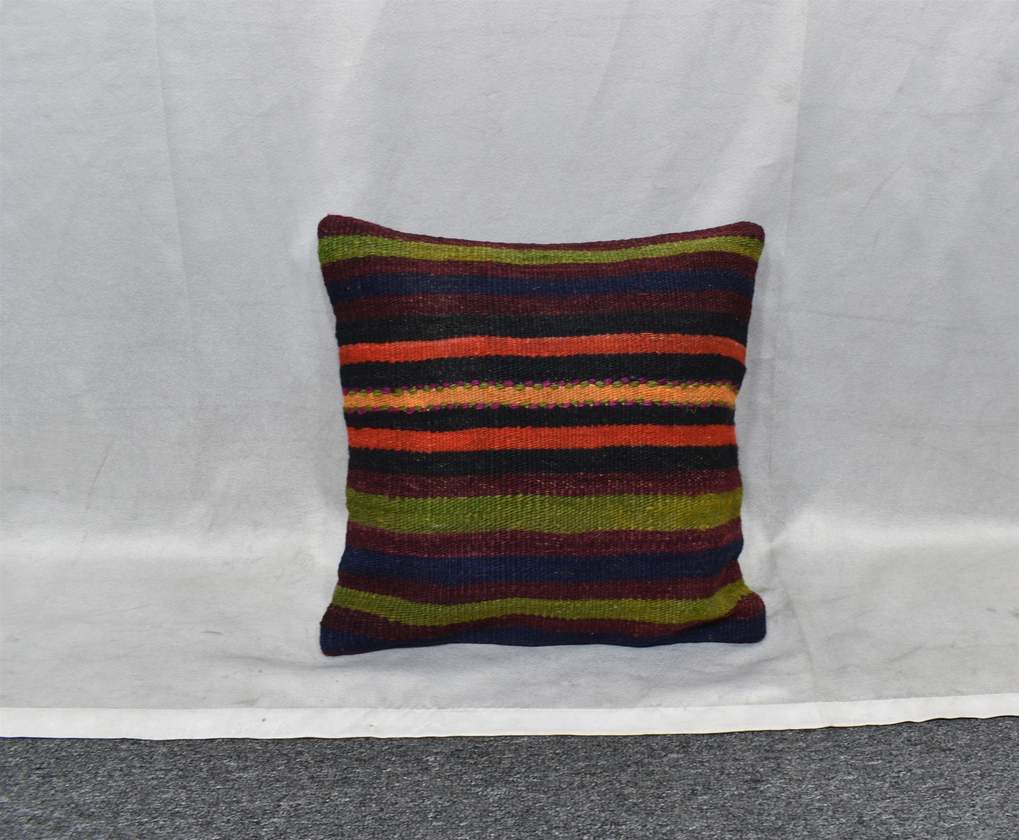 Yeni El Dokuma Dekoratif Kilim Kırlent Yastık Kılıfı 6493