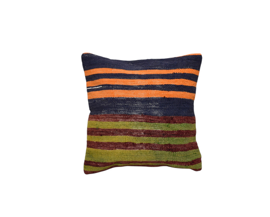 Yeni El Dokuma Dekoratif Kilim Kırlent Yastık Kılıfı 6496