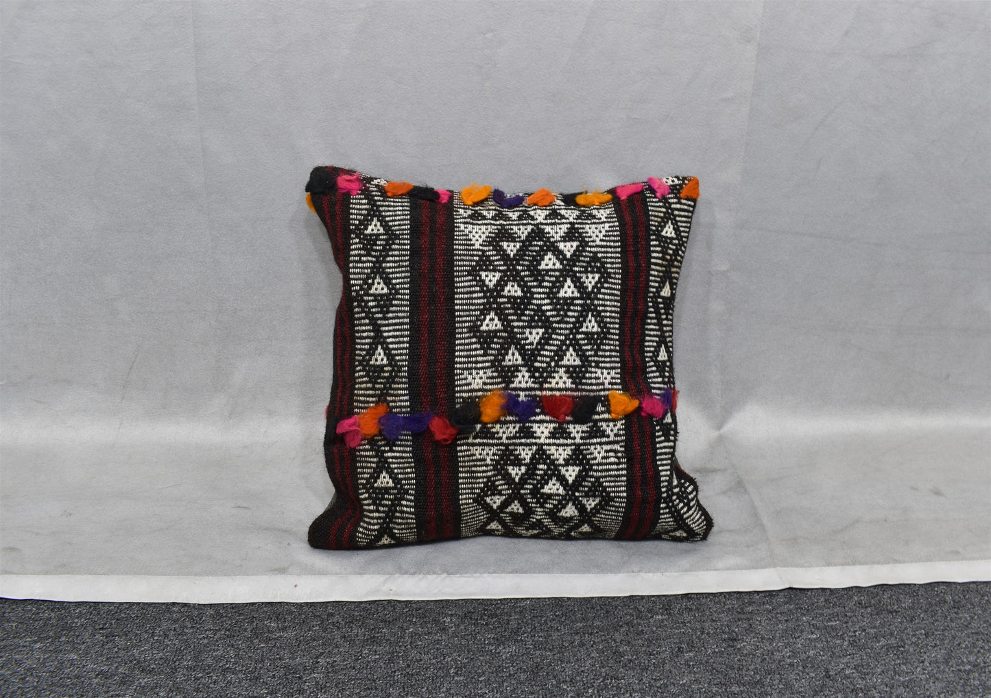 Yeni El Dokuma Dekoratif Kilim Kırlent Yastık Kılıfı 6497