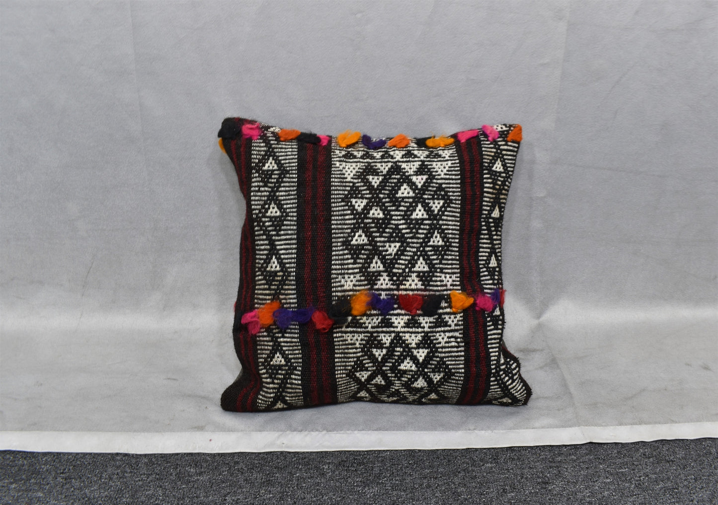 Yeni El Dokuma Dekoratif Kilim Kırlent Yastık Kılıfı 6497