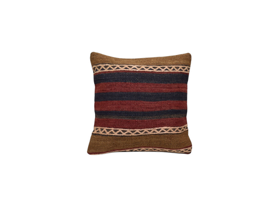 Yeni El Dokuma Dekoratif Kilim Kırlent Yastık Kılıfı 6502