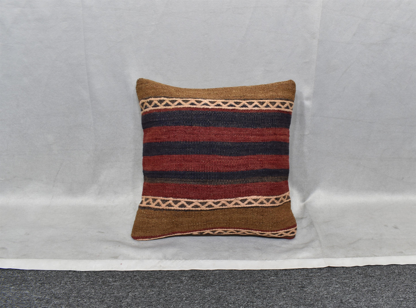Yeni El Dokuma Dekoratif Kilim Kırlent Yastık Kılıfı 6502