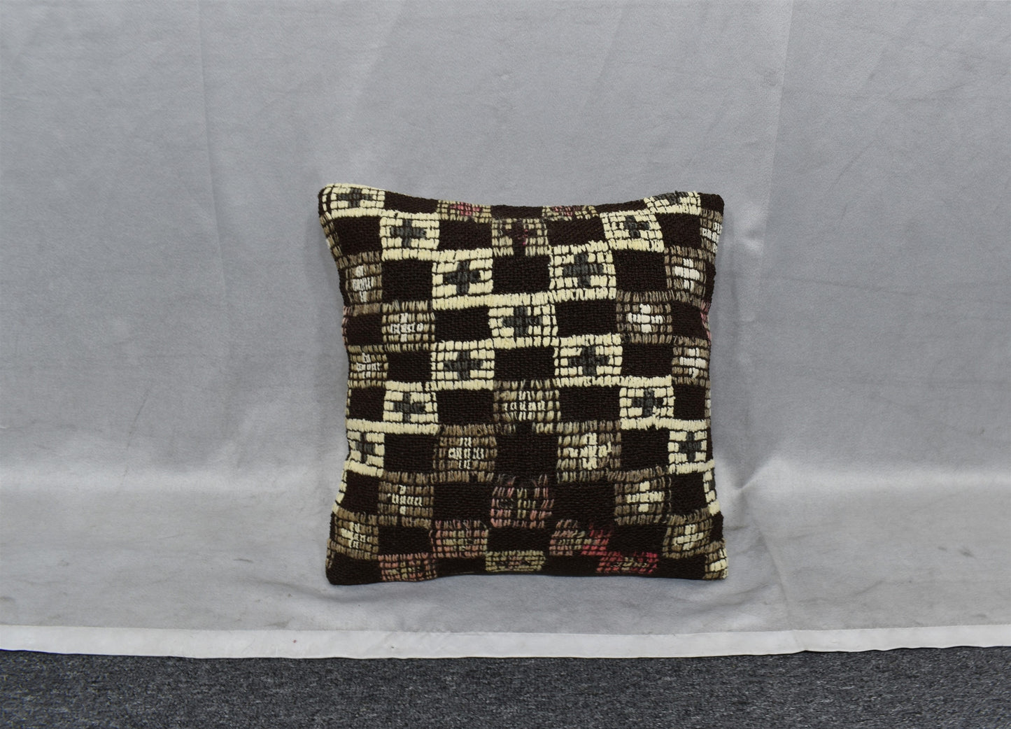 Yeni El Dokuma Dekoratif Kilim Kırlent Yastık Kılıfı 6504