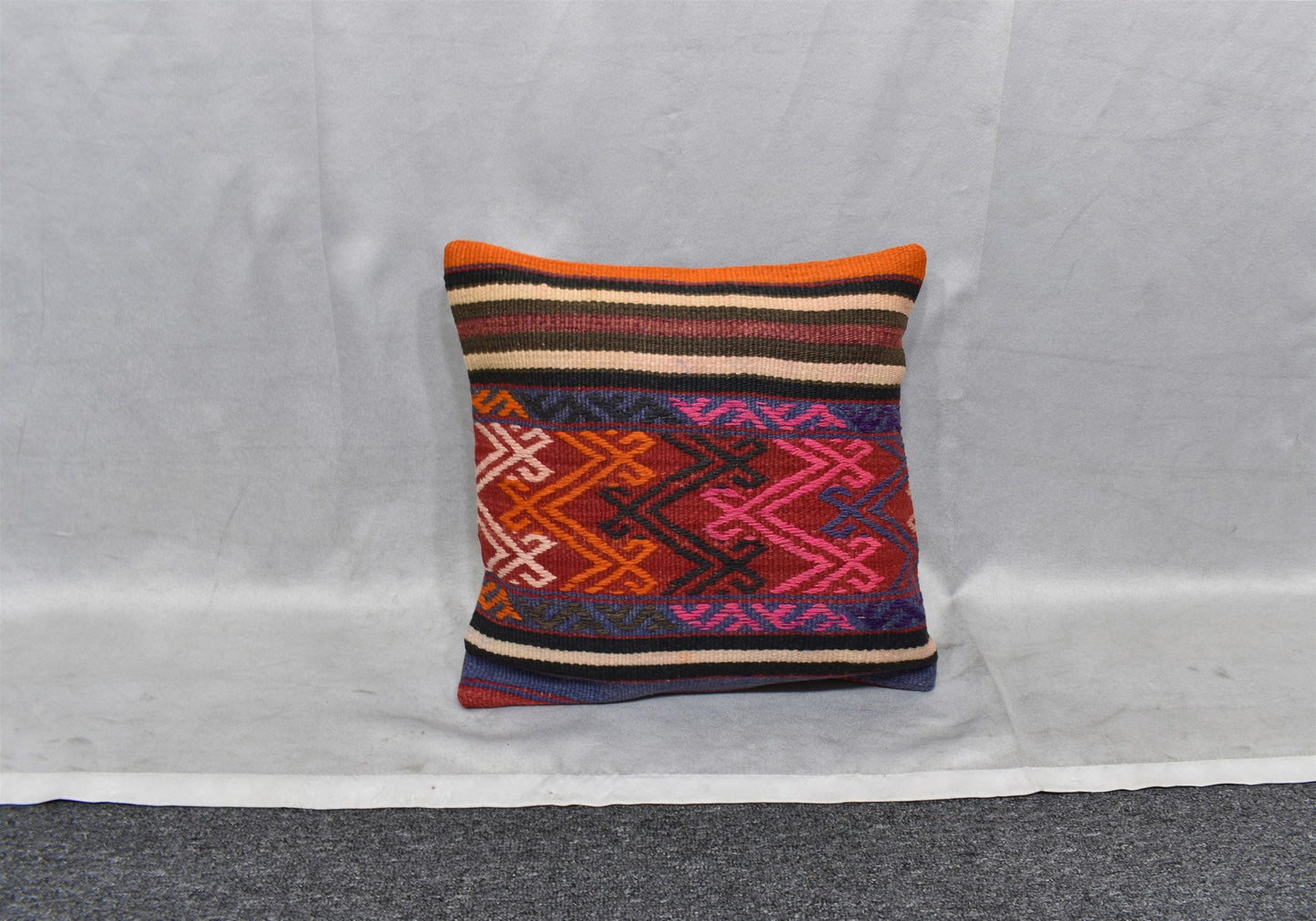 Yeni El Dokuma Dekoratif Kilim Kırlent Yastık Kılıfı 6507