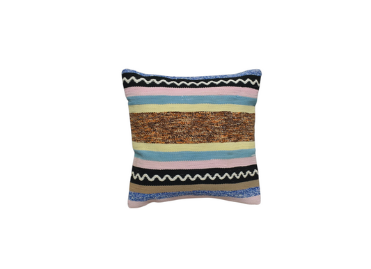 Yeni El Dokuma Dekoratif Kilim Kırlent Yastık Kılıfı 6508