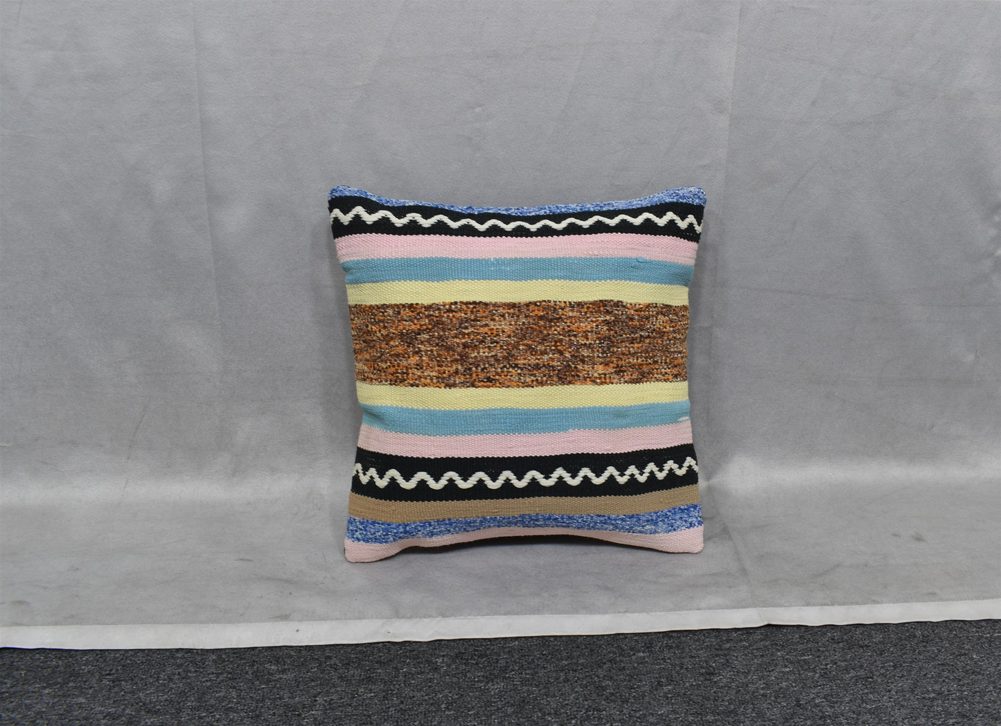 Yeni El Dokuma Dekoratif Kilim Kırlent Yastık Kılıfı 6508