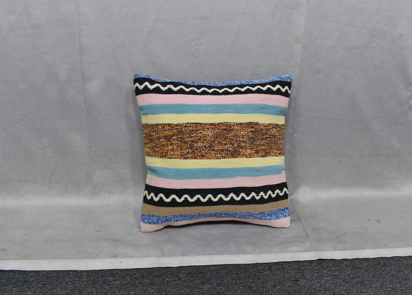 Yeni El Dokuma Dekoratif Kilim Kırlent Yastık Kılıfı 6508
