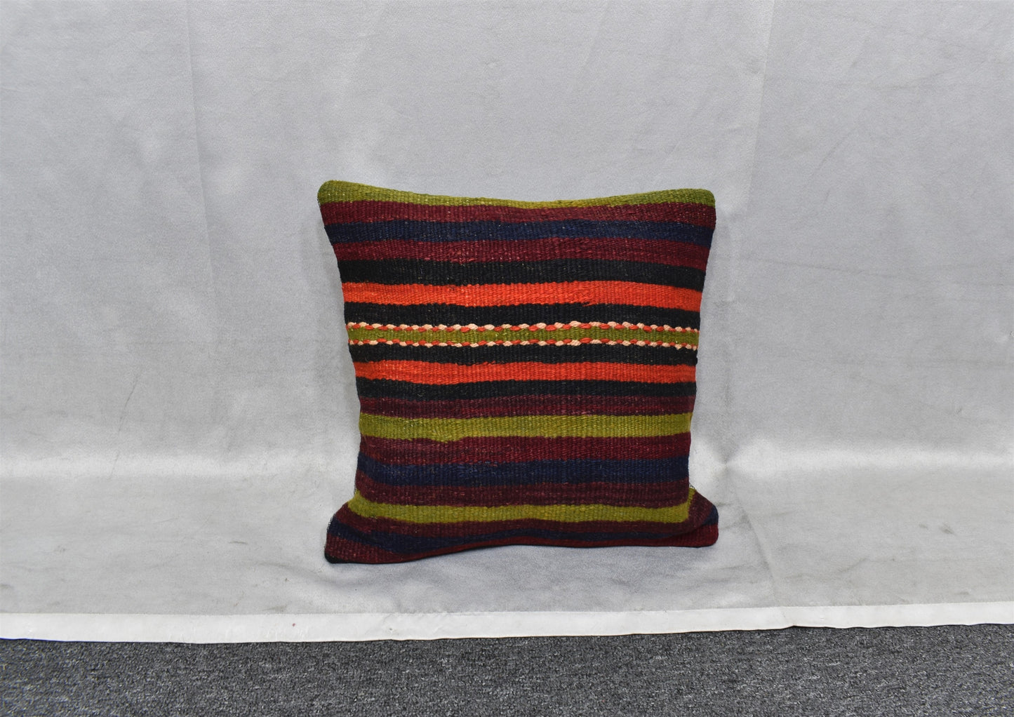 Yeni El Dokuma Dekoratif Kilim Kırlent Yastık Kılıfı 6509