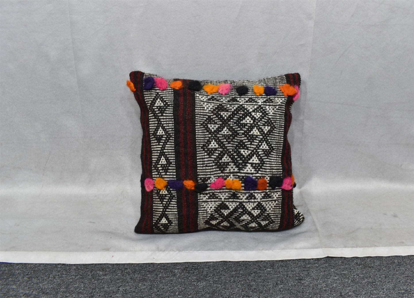 Yeni El Dokuma Dekoratif Kilim Kırlent Yastık Kılıfı 6511