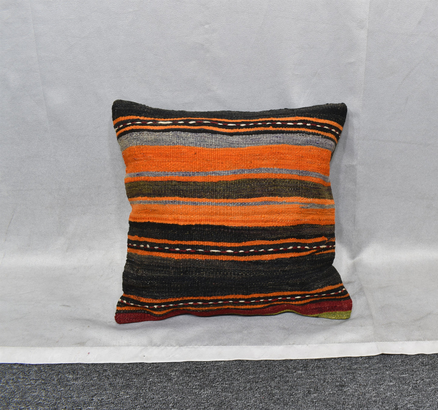 Yeni El Dokuma Dekoratif Kilim Kırlent Yastık Kılıfı 6513