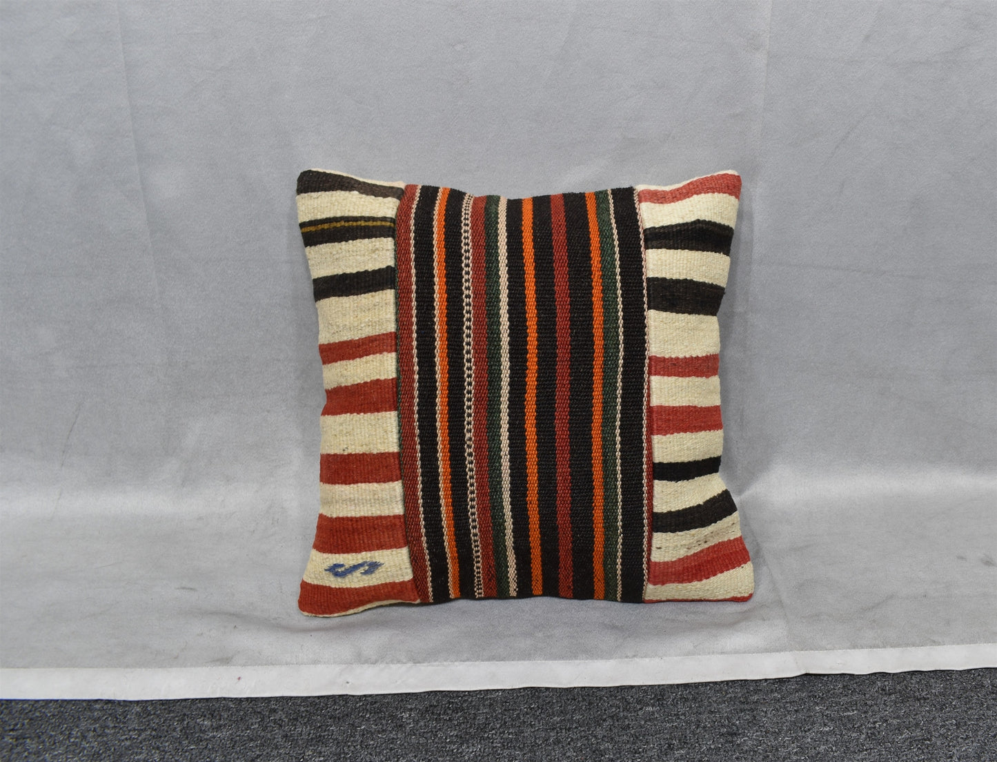 Yeni El Dokuma Patchwork Kırkyama Dekoratif Kilim Kırlent Yastık Kılıfı 6515