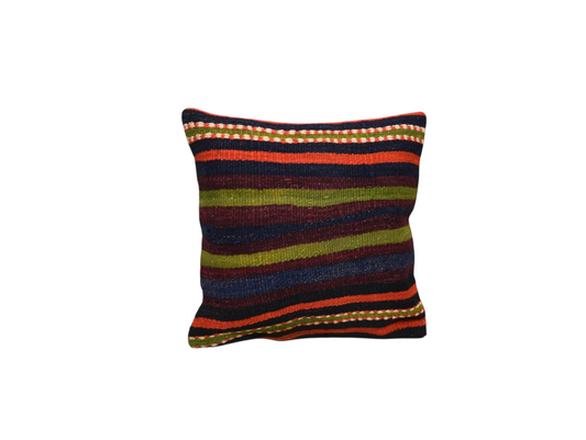 Yeni El Dokuma Dekoratif Kilim Kırlent Yastık Kılıfı 6518
