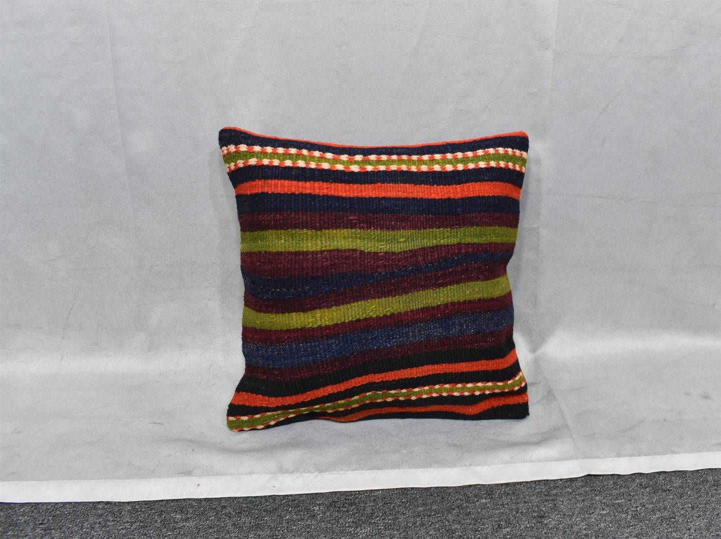 Yeni El Dokuma Dekoratif Kilim Kırlent Yastık Kılıfı 6518