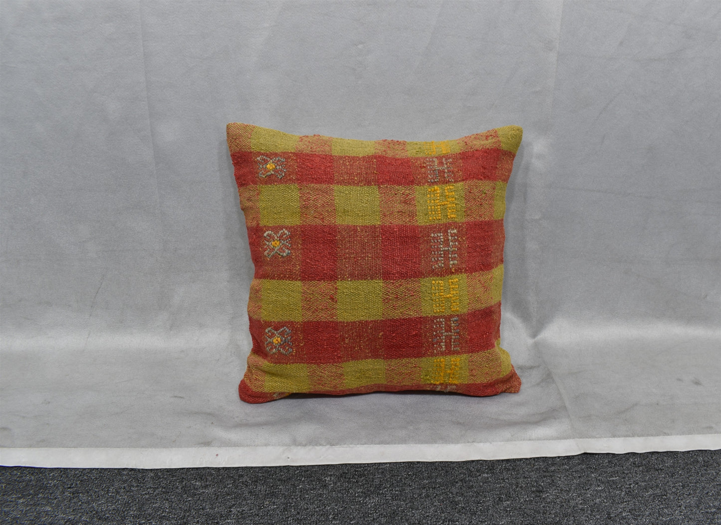 Yeni El Dokuma Dekoratif Kilim Kırlent Yastık Kılıfı 6520