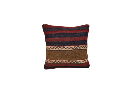 Yeni El Dokuma Dekoratif Kilim Kırlent Yastık Kılıfı 6522