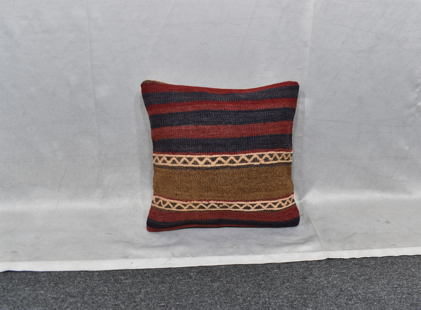 Yeni El Dokuma Dekoratif Kilim Kırlent Yastık Kılıfı 6522