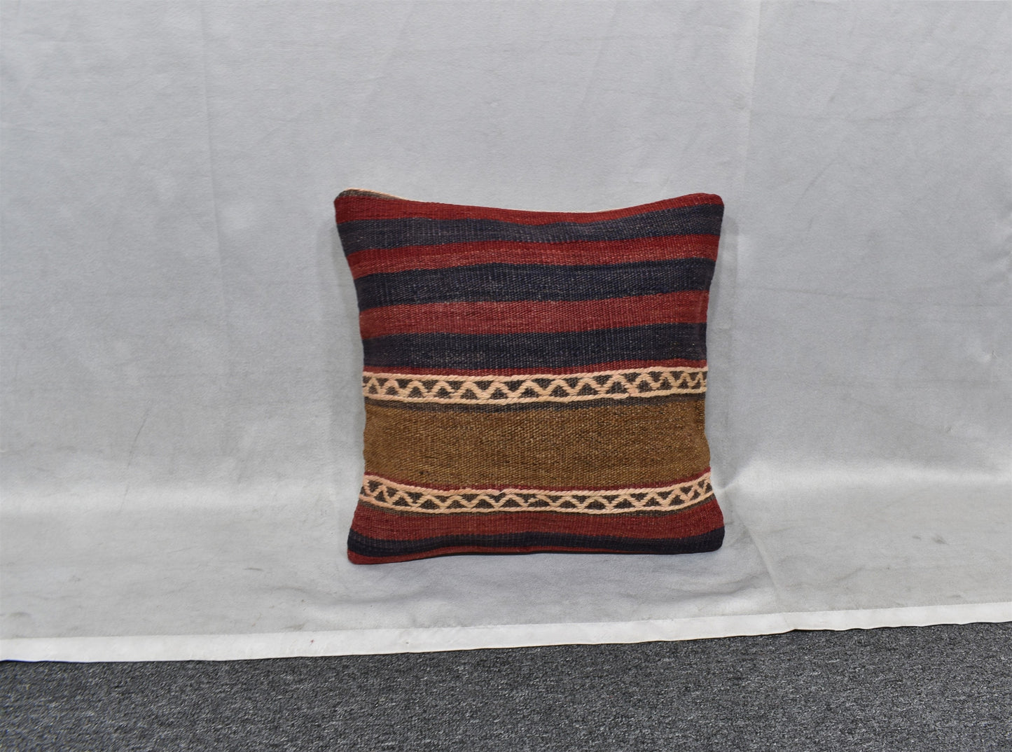 Yeni El Dokuma Dekoratif Kilim Kırlent Yastık Kılıfı 6522