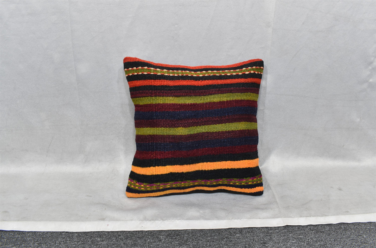 Yeni El Dokuma Dekoratif Kilim Kırlent Yastık Kılıfı 6524