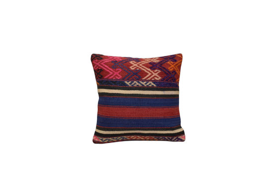Yeni El Dokuma Dekoratif Kilim Kırlent Yastık Kılıfı 6526