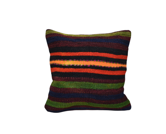 Yeni El Dokuma Dekoratif Kilim Kırlent Yastık Kılıfı 6527