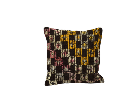 Yeni El Dokuma Dekoratif Kilim Kırlent Yastık Kılıfı 6533