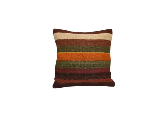 Yeni El Dokuma Dekoratif Kilim Kırlent Yastık Kılıfı 6534