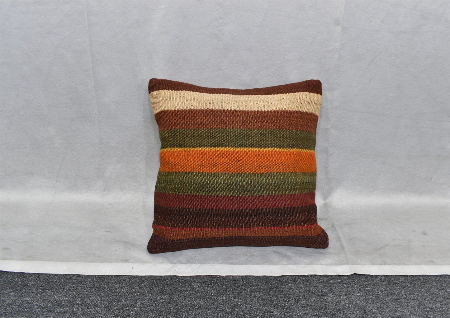 Yeni El Dokuma Dekoratif Kilim Kırlent Yastık Kılıfı 6534