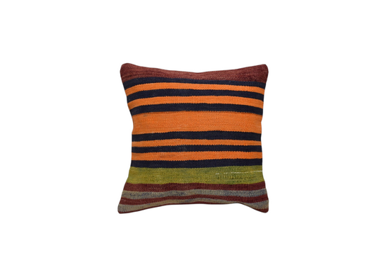 Yeni El Dokuma Dekoratif Kilim Kırlent Yastık Kılıfı 6538