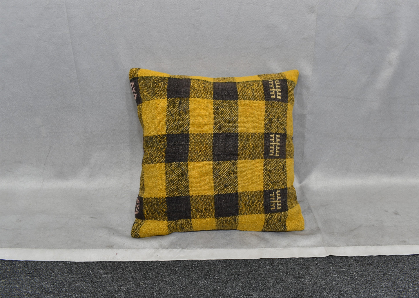 Yeni El Dokuma Dekoratif Kilim Kırlent Yastık Kılıfı 6540